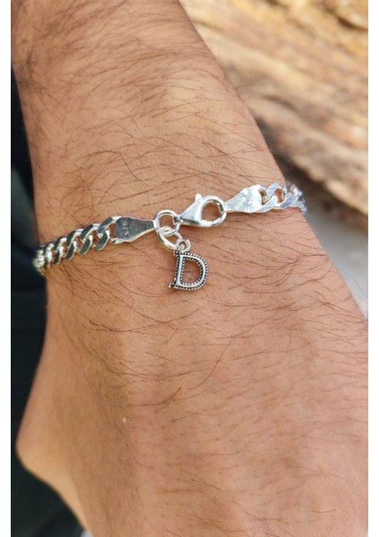 925 Ayar Gümüş 5 mm Harfli Gurmet Bileklik indirimleri