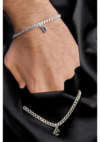 925 Ayar Gümüş 3.5 mm Gurmet Harfli Bileklik