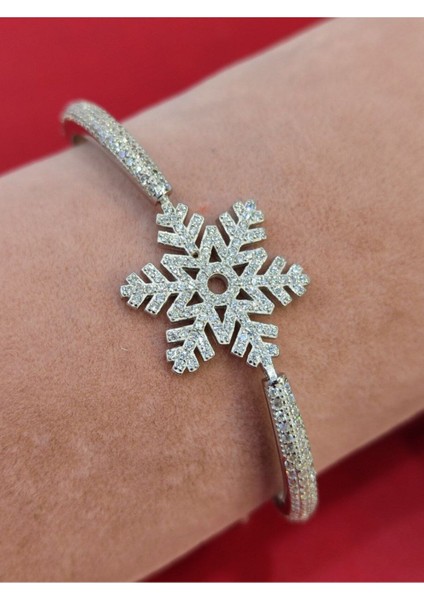 925 Ayar Gümüş Zirkon Taşlı Su Yolu Kar Tanesi Bileklik fiyatları