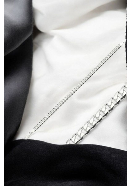 925 Ayar Gümüş 6.5 mm Gurmet Modeli Erkek Gümüş Bileklik indirimleri