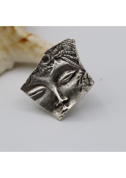 Gümüş Kaplama Surat Yüzük