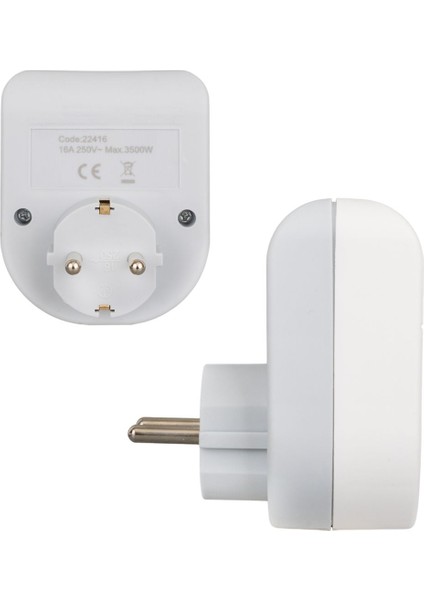 Mlvx Vea VE-22416 16 Amper - 3500 Watt LED Göstergeli Tekli Akım Korumalı Priz Mlv Blsm fiyatları