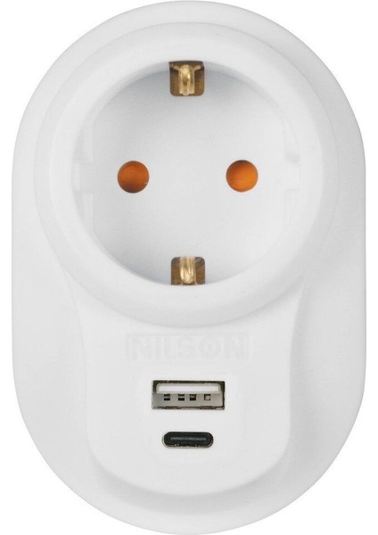 Akım Korumalı U+C Fiş Priz