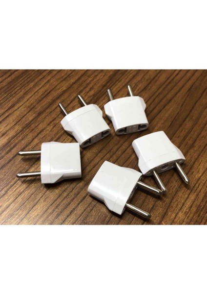 5 Adet Amerikan Kanada Priz Çevirici Usa To Eu Fiş Çevirici Beyaz Renk modelleri