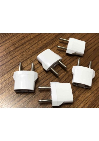 5 Adet Amerikan Kanada Priz Çevirici Usa To Eu Fiş Çevirici Beyaz Renk indirimleri