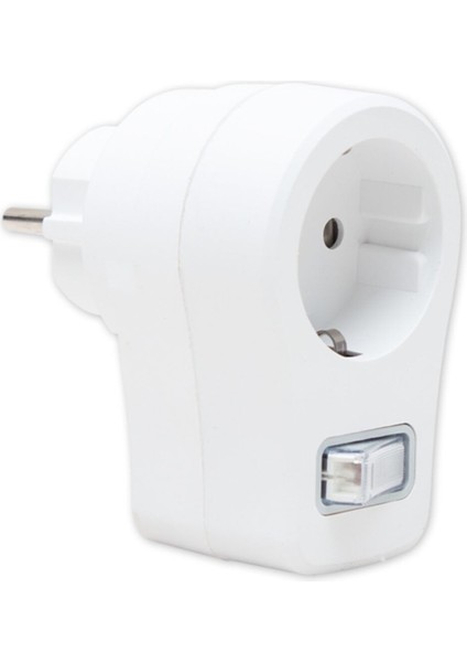 Açma Kapama Düğmeli Dijital Akım Korumalı Elektrik Prizi 10 Amper AXE667