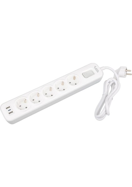 VE-NOVA105U A Class 5'li 2 Usb'li Anahtarlı 1.5 mt Akım Korumalı Grup Priz modelleri