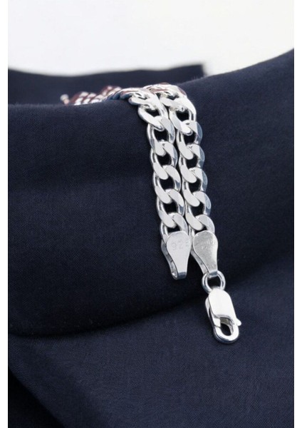 925 Ayar Gümüş 5.5 mm Gurmet Modeli Erkek Gümüş Bileklik modelleri