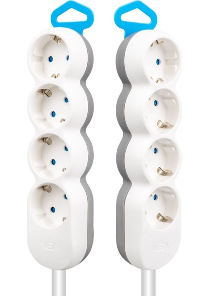 Shopzum Vea VE-2S4N 4lü 1.5 Metre Kablolu Grup Priz fiyatları