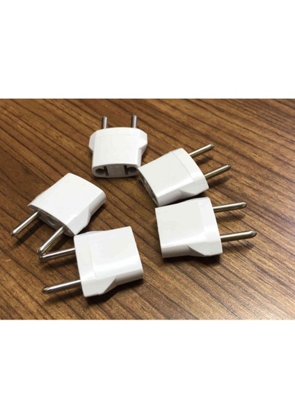 5 Adet 11115 Amerikan Priz Çevirici Usa To Eu Fiş Çevirici (Beyaz) (5li) fırsatları