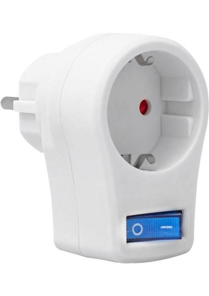 16816 Tekli Beyaz Anahtarlı Akım Korumalı Priz
