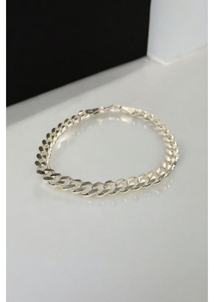 925 Ayar Gümüş 8 mm Gurmet Modeli Erkek Gümüş Bileklik fırsatları