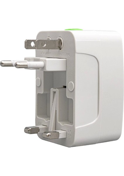 Dünya Ülkeleri Elektrik Priz Dönüştürücü 6 Amper Çoklu Priz Çevirici Seyahat Adaptörü AXE77-4TT modelleri