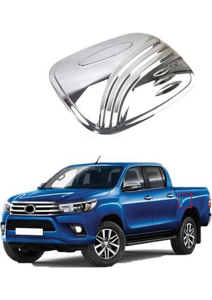 Toyota Hilux Uyumlu 2016 Sonrası Depo Kapağı Kaplama Krom