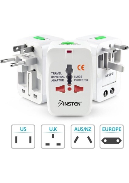 Sbl Seyahat Akıllı Priz Adaptör 1000MA Hepsi Bir Arada _universal Trl Adapter Sblshop1 1064356