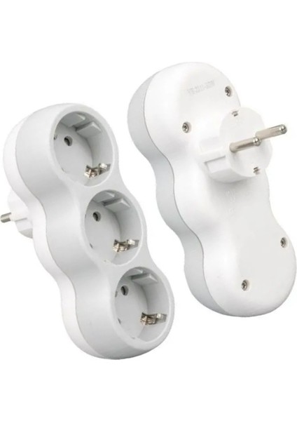 Axe Class 3'lü Dikey Priz - Güvenli ve Fonksiyonel Tasarım