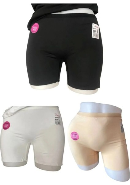 Kadın Iz Yapmaz Dikişsiz Boxer 3'lü Paket
