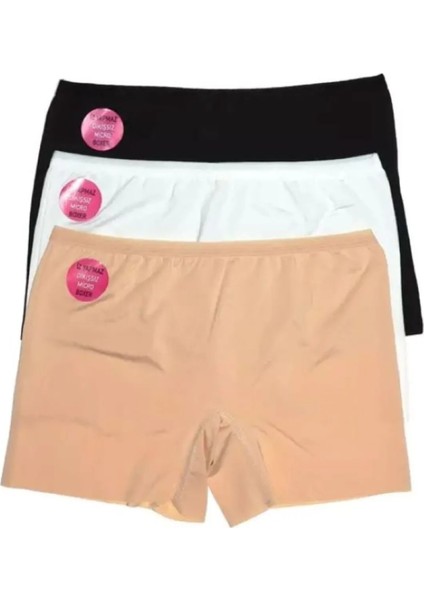 Kadın Iz Yapmaz Dikişsiz Boxer 3'lü Paket indirimleri