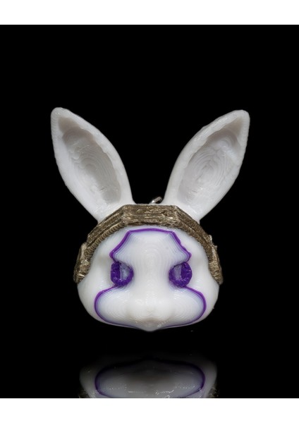 Cyberpunk Tavşan Anahtarlık - 3D Baskı Fütüristik ve Şık Katman fiyatları