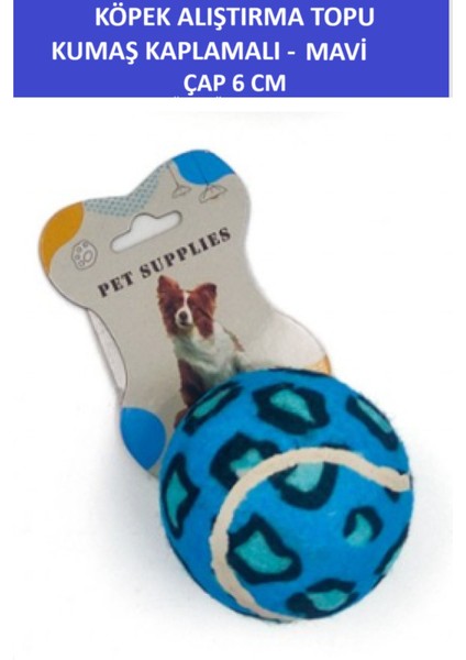 Kumaş Kaplamalı Köpek Alıştırma Topu (6 cm Çap) Dayanıklı - Tenis Topu Sertliğinde fiyatları