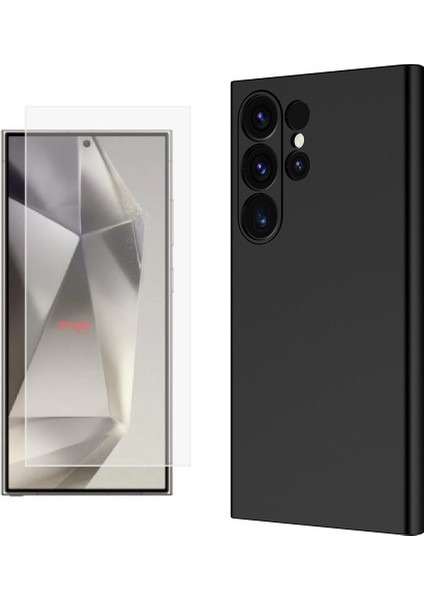 Samsung Galaxy S25 Ultra Kılıf Zore Mara Lansman Kapak + Nano Ekran Koruyucu