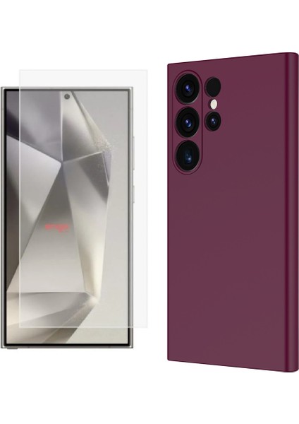 Samsung Galaxy S25 Ultra Kılıf Zore Mara Lansman Kapak + Nano Ekran Koruyucu