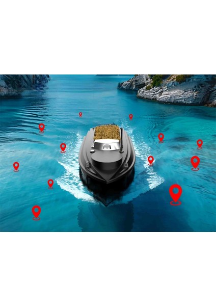Sazan Yemleme (Tekne ve Botu)Flytec Yeni V030 Rc Balık Yemi Teknesi Gps Uzaktan Kumandalı Olta Atıcı fırsatları