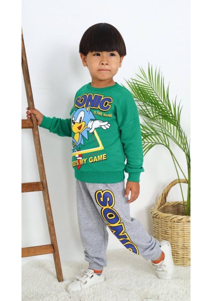 Sonıc Baskılı Çocuk Eşofman Takımı