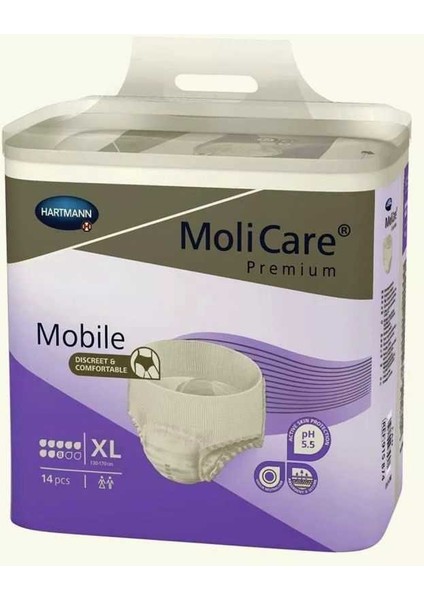 8 Damla Külot Bez Mor Xlarge 14'lü x 4 Paket