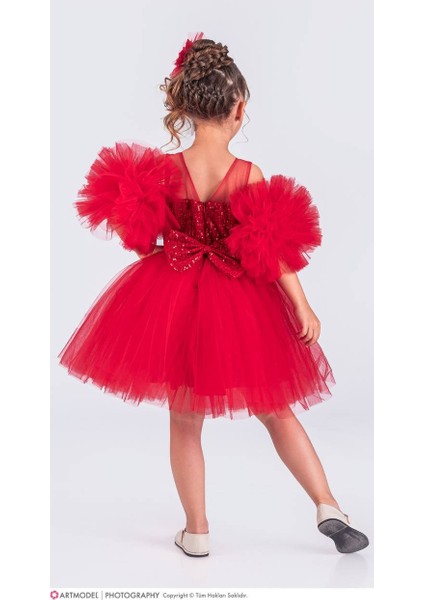 Pon Pon Kollu Kız Çocuk Elbise fiyatları