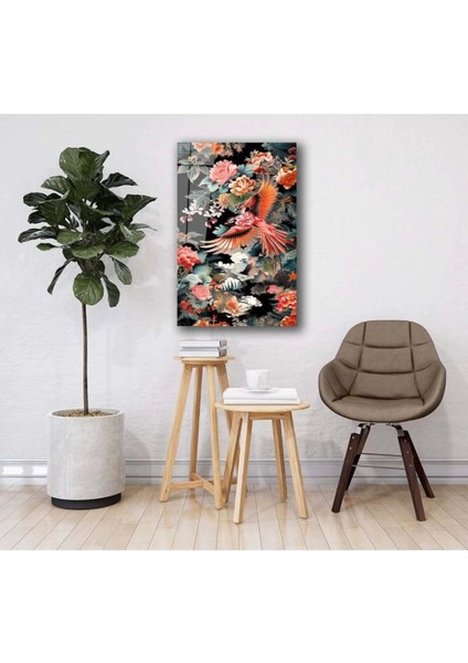 Baharın Ruhu Cam Tablo Hediyelik Büyük Tablo Ev Ofis Dekoru