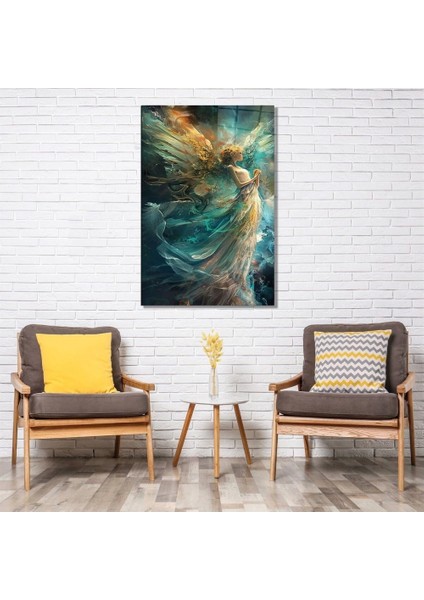 Kozmik Rüya Cam Tablo Hediyelik Büyük Tablo Ev Ofis Dekoru