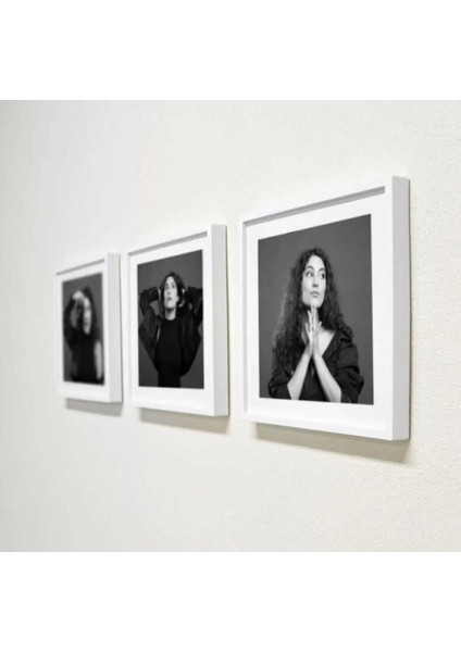 Nobystar Sök Tak Kare Çerçeve Beyaz (3 Adet) Fotoğrafsız