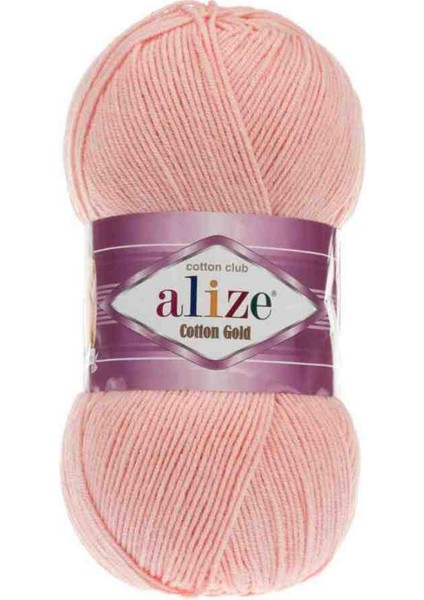 Cotton Gold 5 Adet Yazlık Pamuklu Ip Panç İpi Amigurumi İpi Renk Pudra Pembesi 393