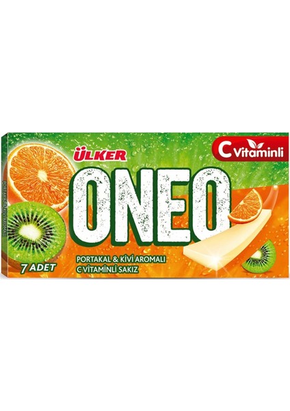 Oneo Slims Portakal&kivi Aromalı Şekersiz Sakız 14 G