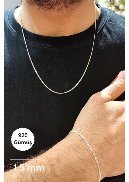 925 Ayar Gümüş Gurmet Kolye Bileklik Set