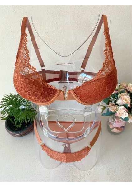 Fairy V Detaylı Dantelli Sütyen Takımı modelleri