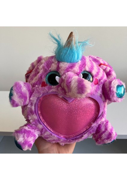 Peluş Pembe ve Şeritli Kalpli - Mavi Su Dünyası