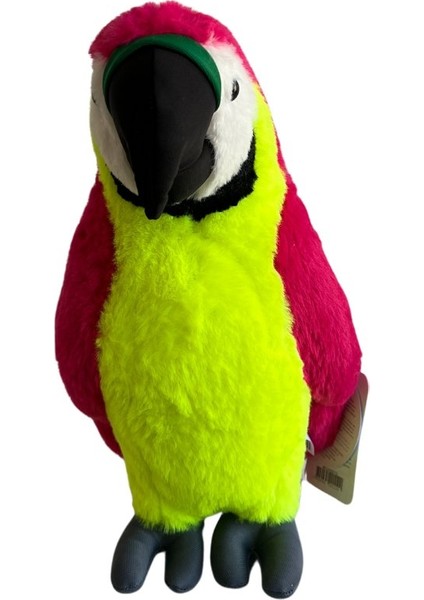 Peluş Papağan Sarı Kırmızı Renkli