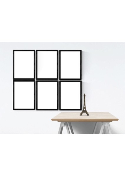 6'lı 30 x 40 (A3) Resim Çerçeve Seti Yatay Dikey Kullanım