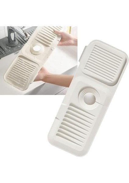 Mutfak Banyo Lavabo,Musluk Matı Silikon (Beyaz) modelleri