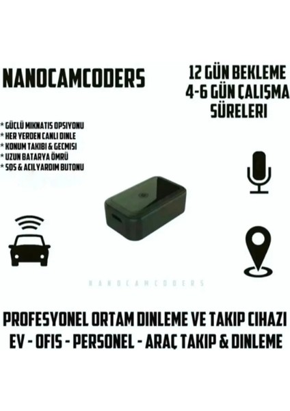 1k° 1080P Mini Wifi Güvenlik Simkart Dinleme Mikro Güvenlik Gizli Video Güvenlik ( Kamera Değildir )