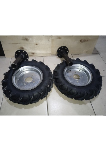 Yağmur Çapa Makinesi Lastik Takımı Billas BL112 400X8 27 mm Aks