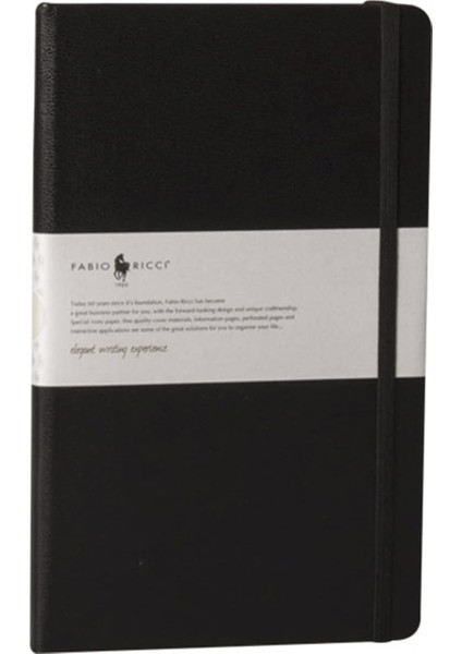 Ricci Elio 13X21CM Çizgili Siyah Defter