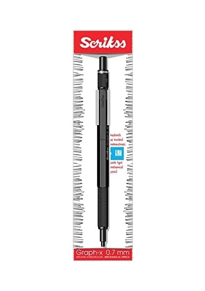 Office Graphx Mekanik Kurşun Kalem Mat Siyah 0.7 mm