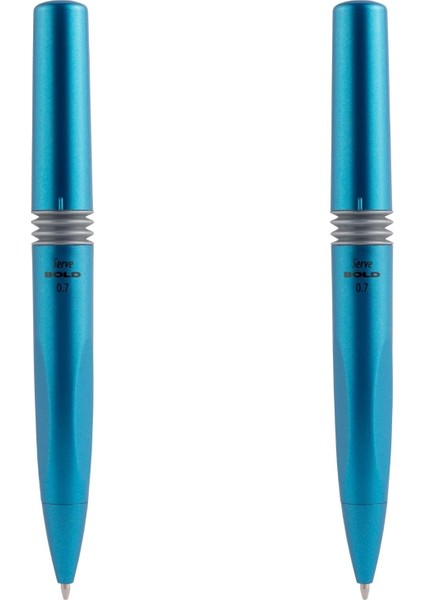 Bold Mekanık Kursun Kalem 07MM Metalık Mavı 2lı Set
