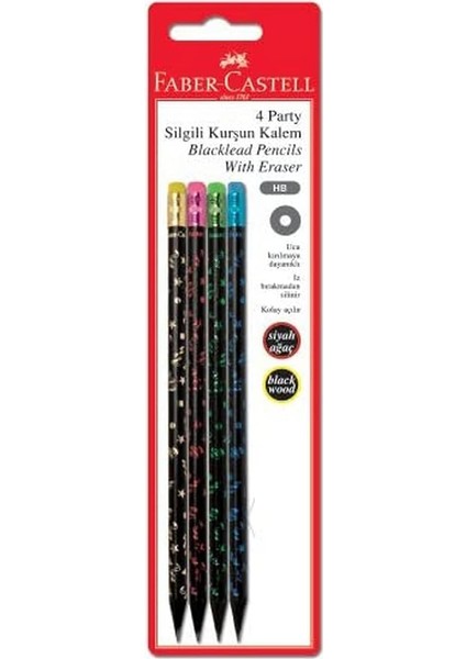 Blister Kurşun Kalem 4'lü, Party