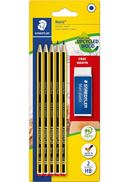 120 A Sbkd Noris Kurşun Kalem Set 5 x Noris Kalem 1 x Silgi 1 x Kalemtraş