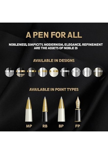 Noble 35 Roller Kalem Inci Beyazı fiyatları
