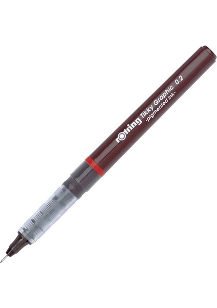 Tikky Graphic Keçe Uçlu Teknik Çizim Kalemi, 0,2 Mm, Siyah Mürekkep